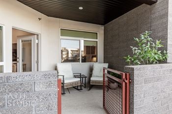 Spacious balcony